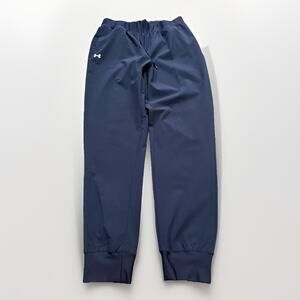 Under Armour Mens Blue Polyester Blend Stretched Tapered Fit Athletic Pants M